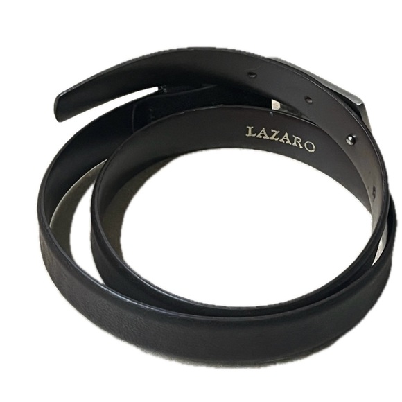 LAZARO Men’s Brown Leather Belt from Argentina Size 33.5” Long - Picture 10 of 12